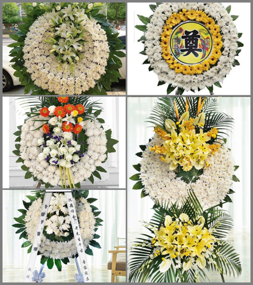 河南南阳邓州市花洲街道张白社区花圈速递